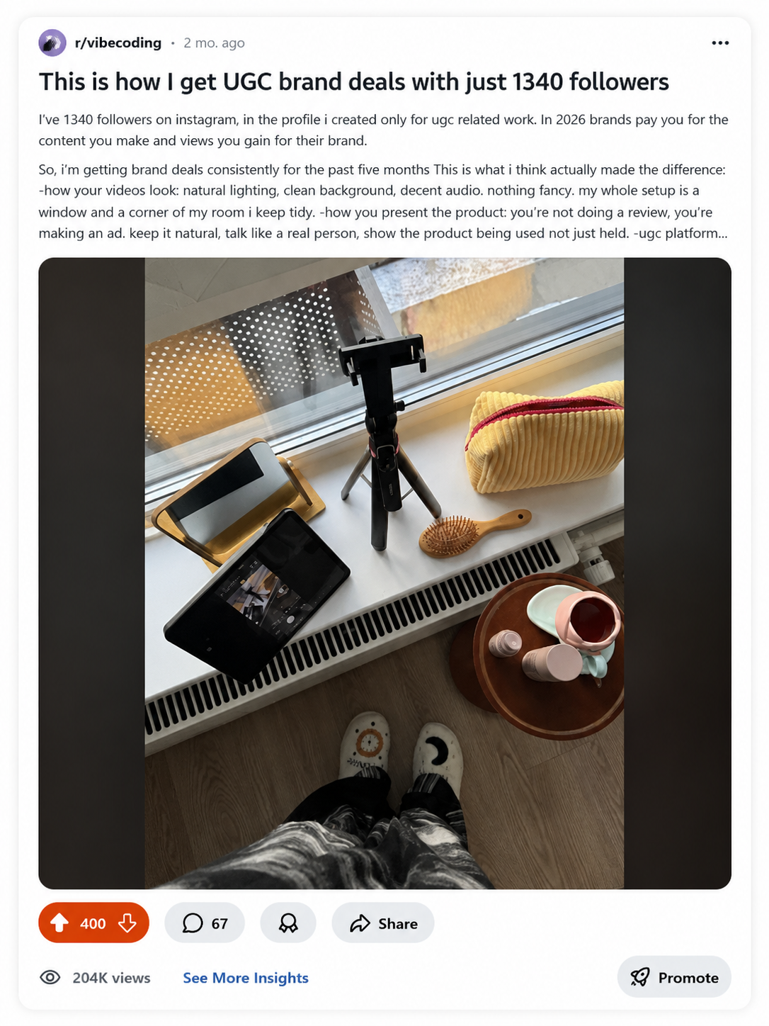 This is how I get UGC brand deals